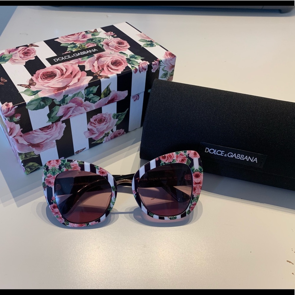 Dolce and Gabbana Floral Sunglasses